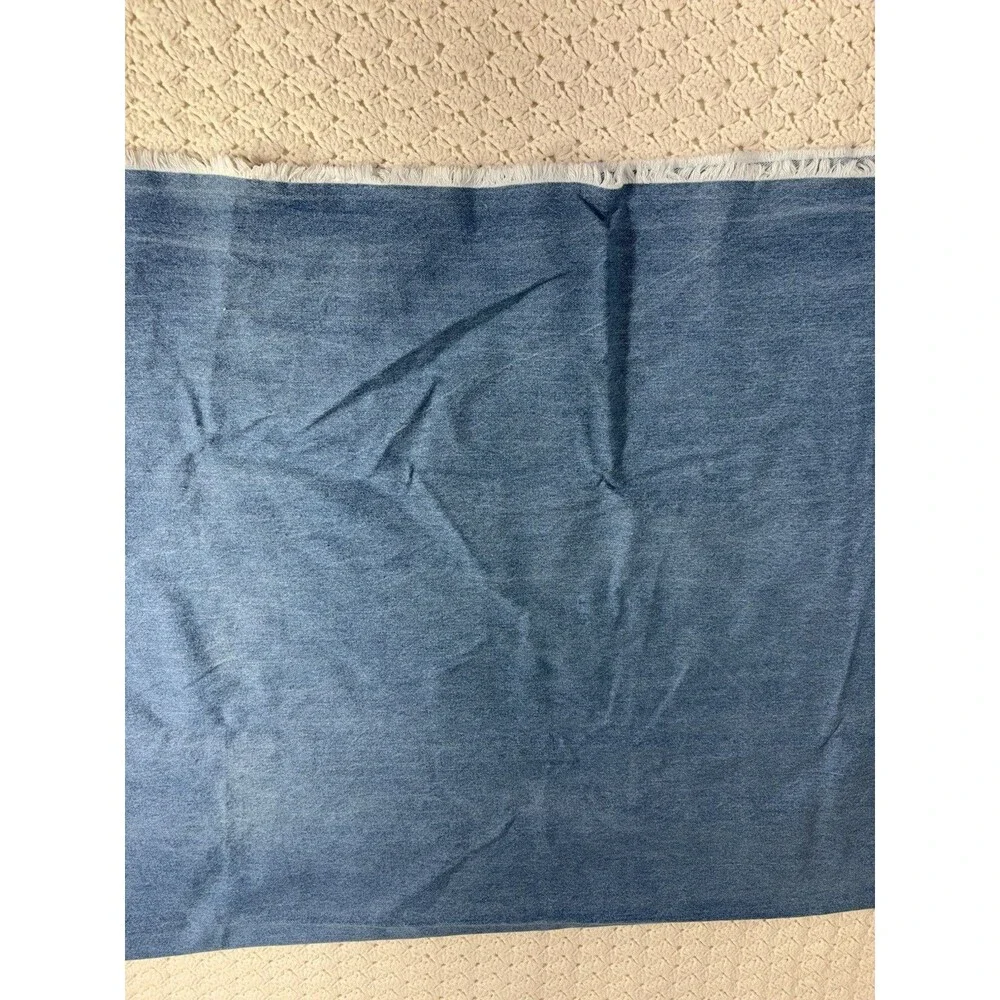 Vintage Medium Weight blue cotton denim 1.5 yard 38